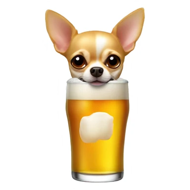 Chihuahua drink bière  sticker