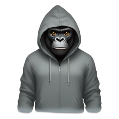 Gorilla in a hoodie hacker sticker