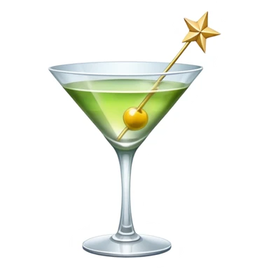 Cocktail star martini  sticker