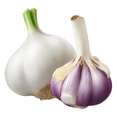 Garlic with Garlic powder  sticker