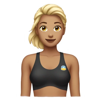 Femme maillot sticker