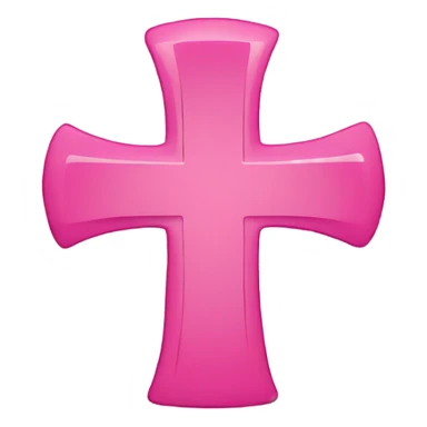 pink cross sticker