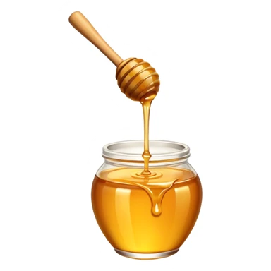 honey dripping from a honey dipper sticker