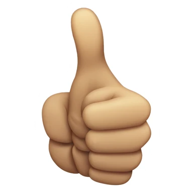 Thumbs up cursed sticker