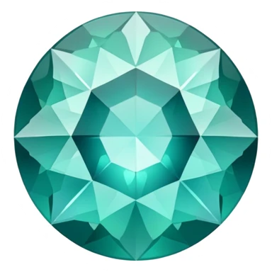 Round brilliant cut grandidierite showing unique blue-green color shift and sparkle sticker