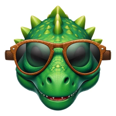 Dinosaur with sunglasses sticker