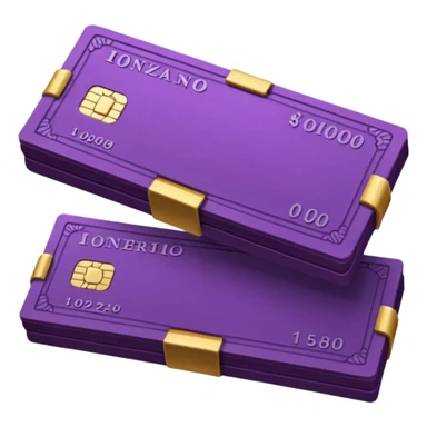 billetes en 3d morado oscuro en png sticker