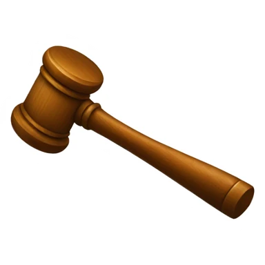 judge's hammer sticker