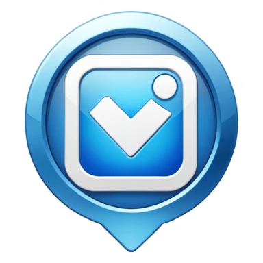 instagram blue verification badge with white checkmark sticker