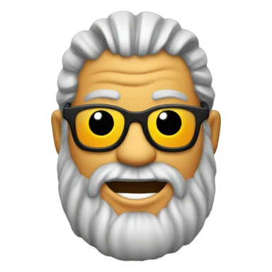 A viking with suglasses laughing sticker