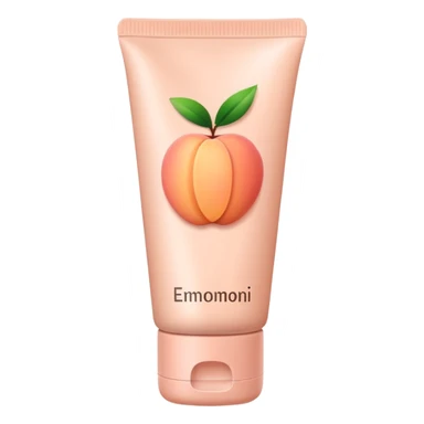 solid color light pinkish peach plain skincare tube sticker