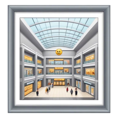 shopping mall grey sticker