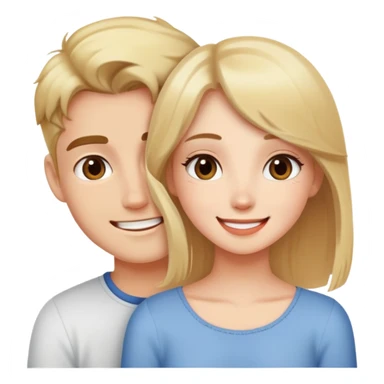 Girl kidding her boyfriend sticker