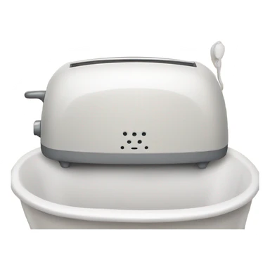 Toaster in bathtub  sticker