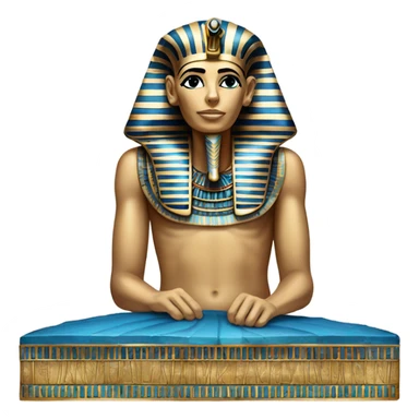 egypt sarcophagus coffie gold blue white black full body  sticker