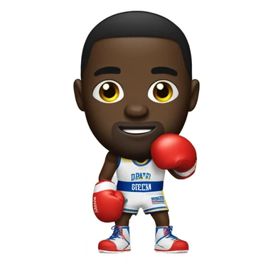 draymond green wearing boxing gloves sticker