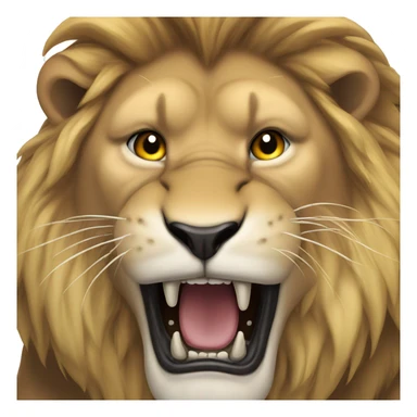 Roaring lion sticker