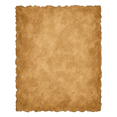 vintage grunge kraft paper with jagged edge, hand-painted rough texture, transparent background, no face, no hands, no legs, no characters sticker