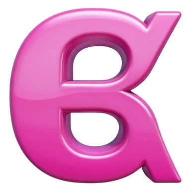 Pink S Letter sticker
