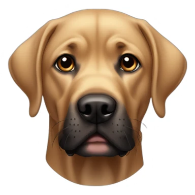 tan-and-black-labrador-with-face-wrinkles sticker
