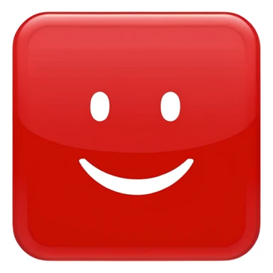 크기 80*80px의 red color rectangular sticker