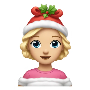 Girly Christmas sticker