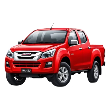 Isuzu D-MAX - Isuzu (Model Year: 2024) (Iconic colour: Red) sticker