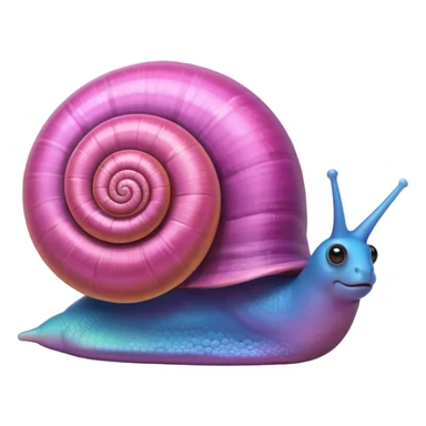 snail with large heart behind it sticker