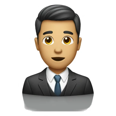 business man with a pacifier sticker