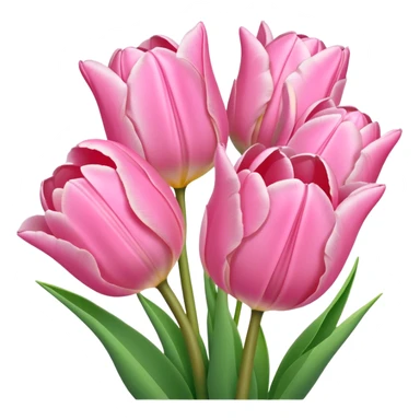 Petal Pink tulip bouquet  sticker