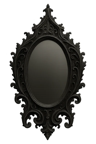 gothic mirror sticker