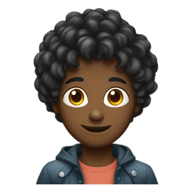 Garçon cheveux noir qui prend une photo  sticker