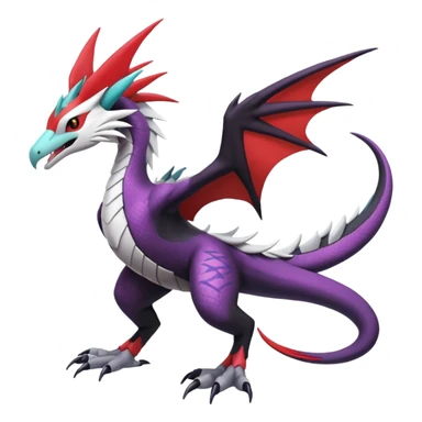 Latias-Silvally-Noivern-Salandit-Fusion (full body) sticker