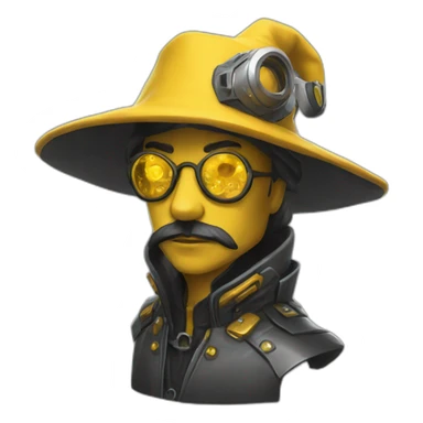 mustard-wizard-cyberpunk sticker