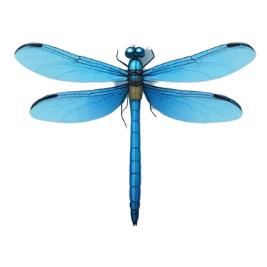 Blue dragonfly sticker