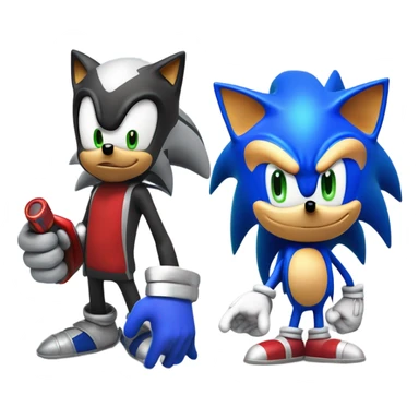 Sonic shadow the hedgehog sticker
