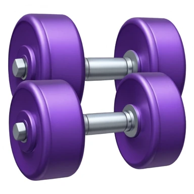 Dumbbell small 1 kg pruble sticker