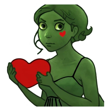 Woman breaking man’s heart  sticker
