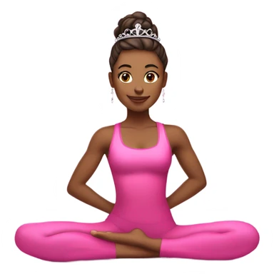 Pink Pilates princess sticker