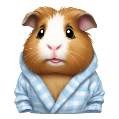Guinea pig wearing pajamas  sticker