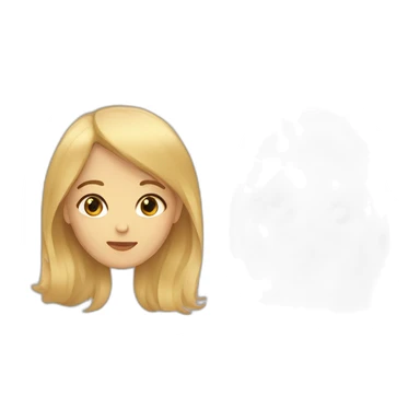 Blonde et brune sticker
