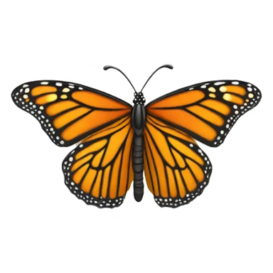 Monarch butterfly dancing sticker