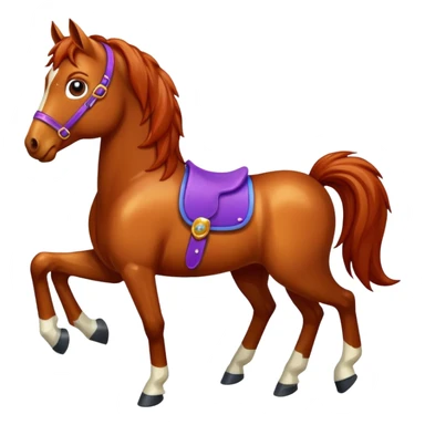 the cartoon horse should be more cartoon sticker