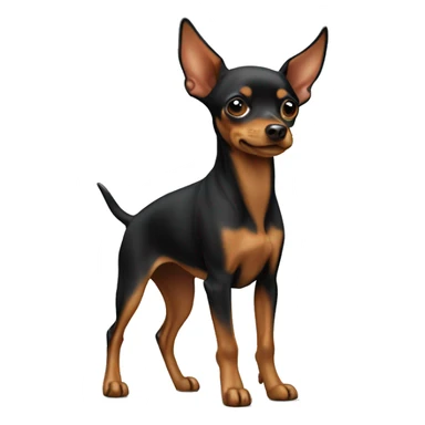 Miniature caramel pinscher sticker
