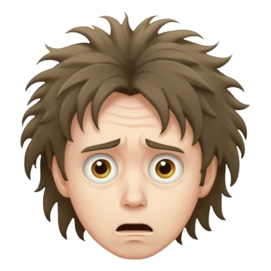 Scared goober man sticker