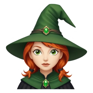 Red haired witch, sassy sticker