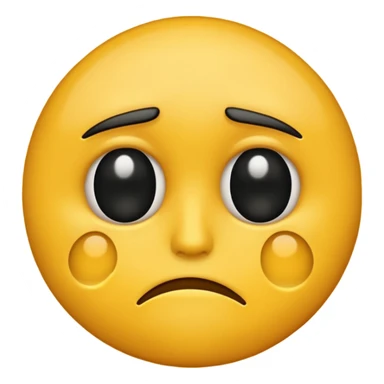 Depressed emoji with black eye bags sticker