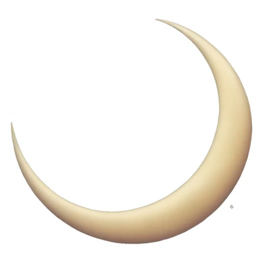 Waxing crescent moon  sticker