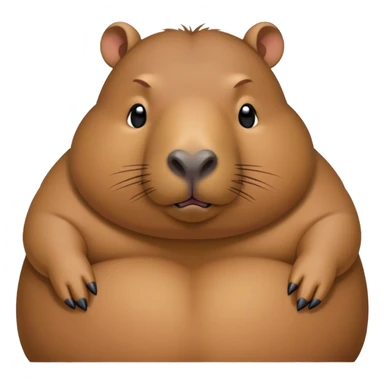 Chill dude fat capybara meme sticker