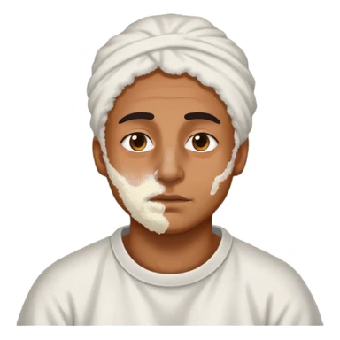 Palmade en prison avec de la farine sur le nez sticker